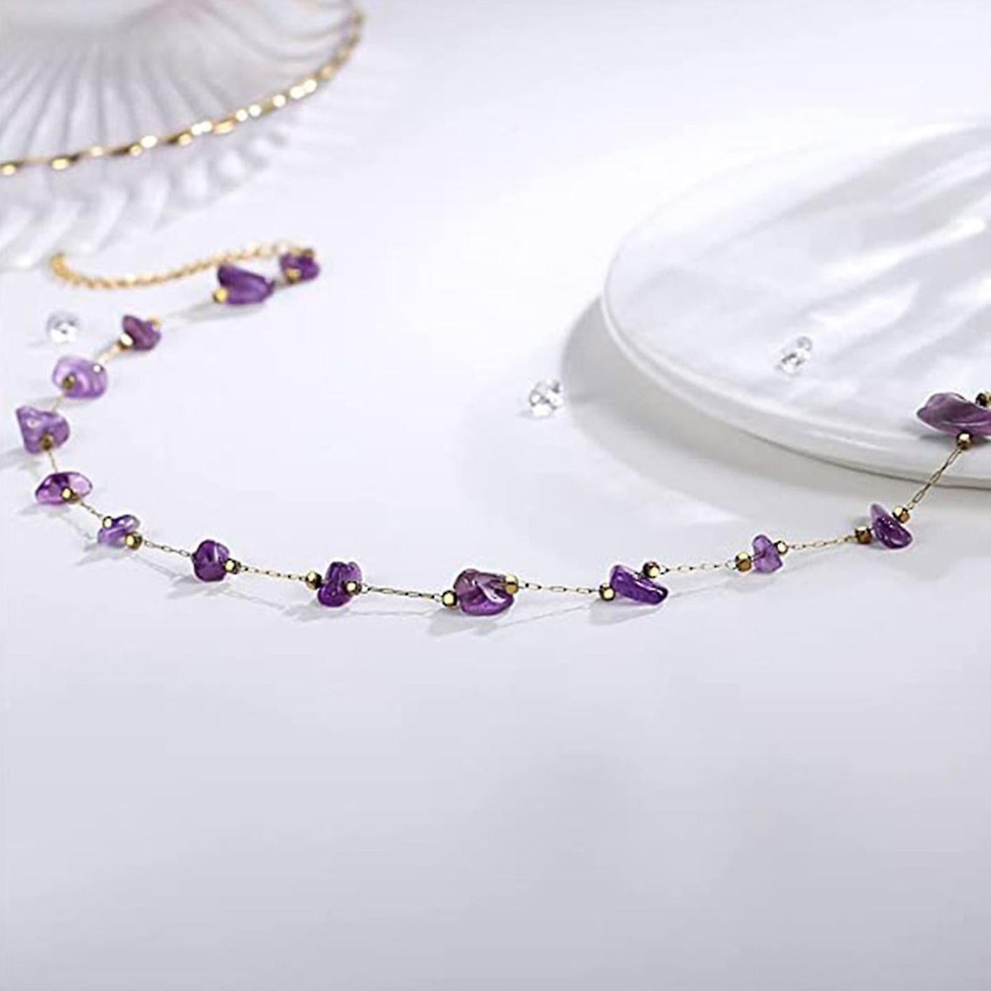 Red/purple Crystal Bracelet Bring Luck Prosperity Bracelet Agate Bracelet Gift Purple V1263-JX-2104
