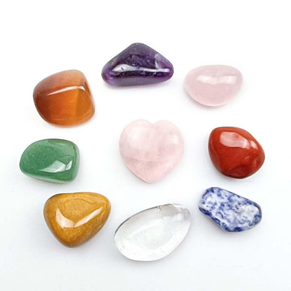 Seven Chakra Stones Colorful Set Amethyst Agate Jade Love Crystal Chakra Crafts V1263-JX-2111