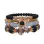 Women Bohemian Hand String Ocean Style Multi Circle Pearl Crystal Bracelet V1263-JX-2115