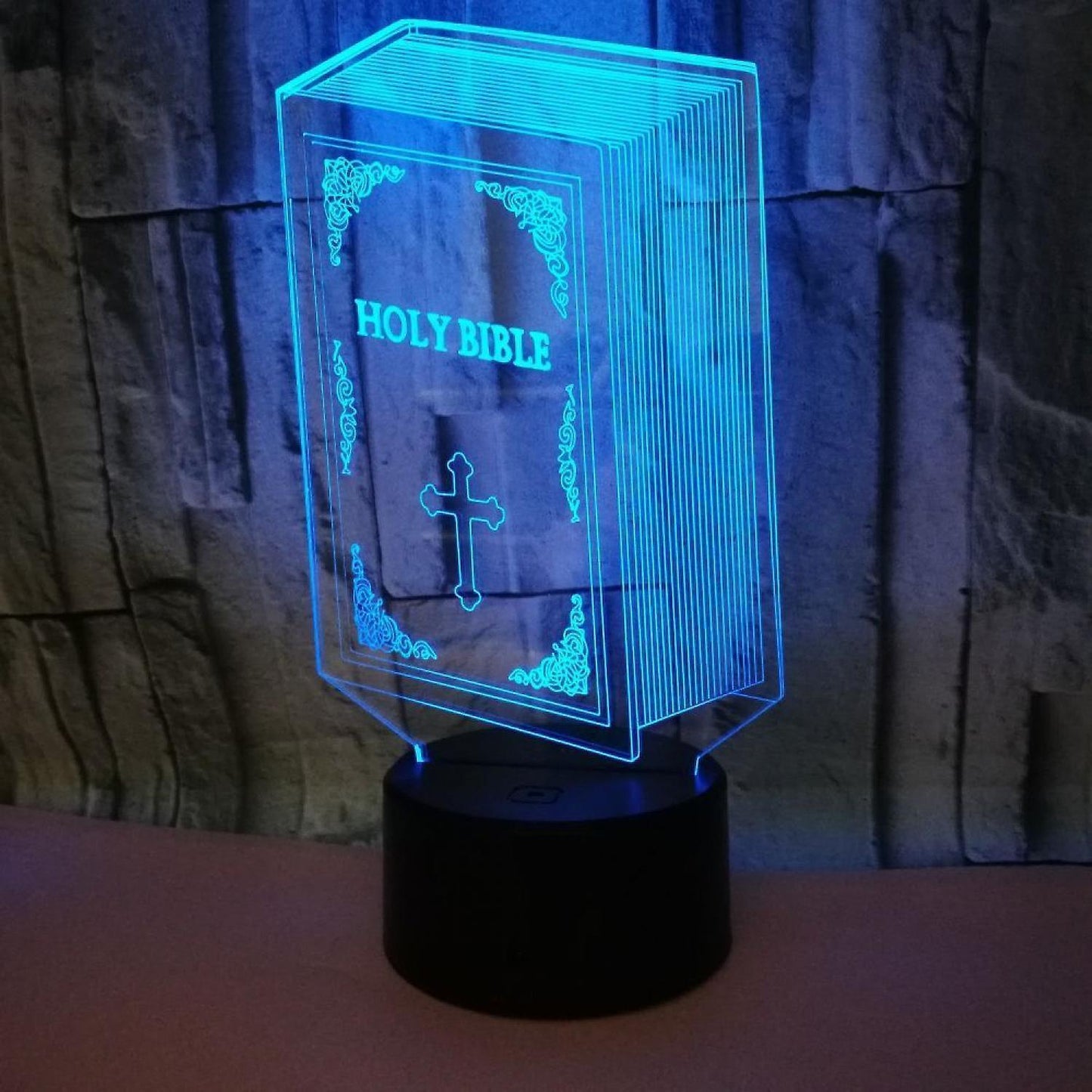 Optical Illusion 3D Book Night Light 16 Colors Cha V1263-JX-2125