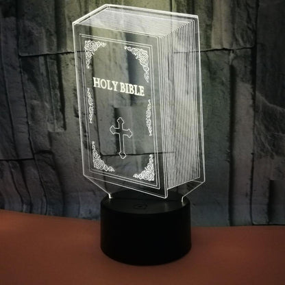 Optical Illusion 3D Book Night Light 16 Colors Cha V1263-JX-2125