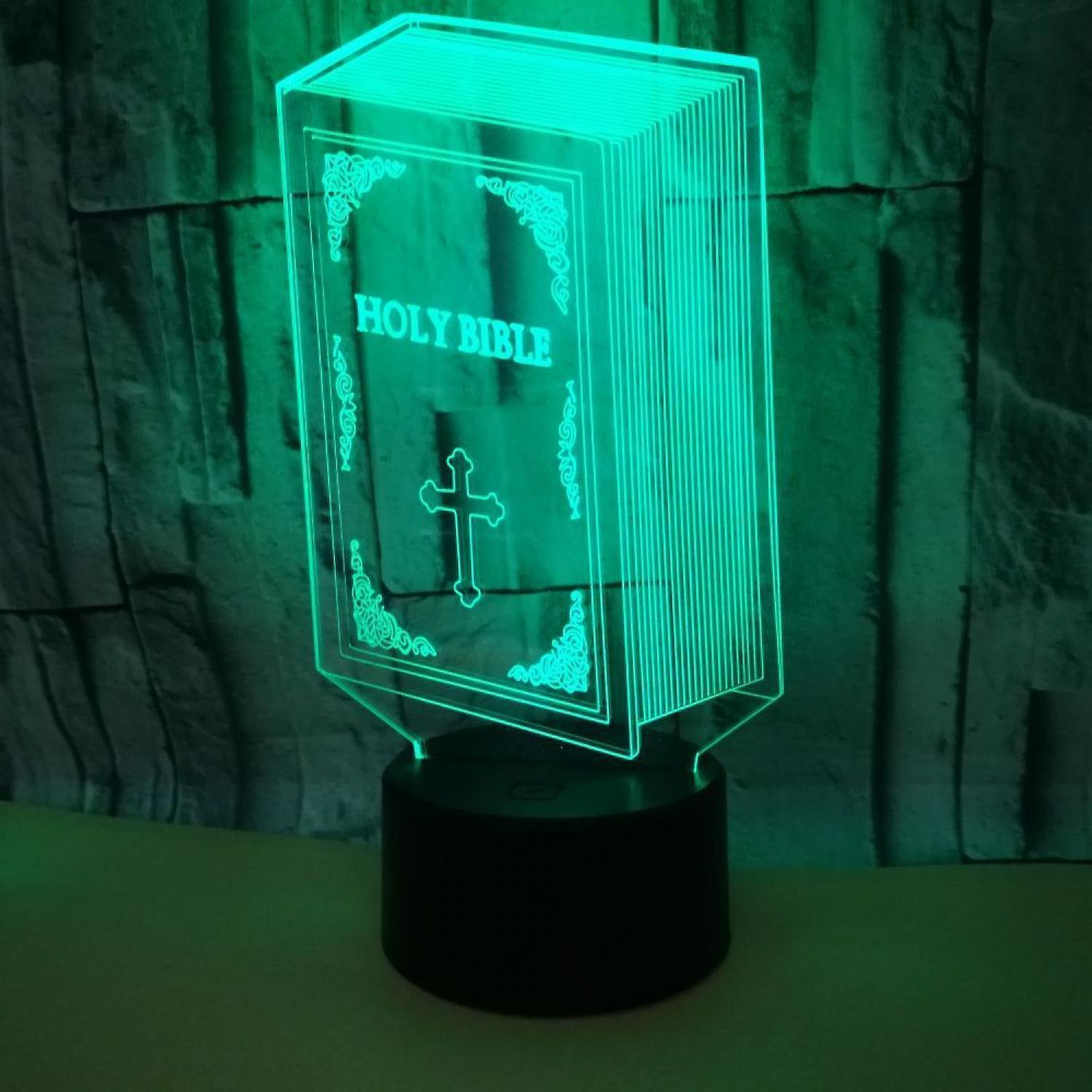 Optical Illusion 3D Book Night Light 16 Colors Cha V1263-JX-2125