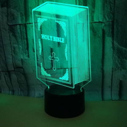 Optical Illusion 3D Book Night Light 16 Colors Cha V1263-JX-2125
