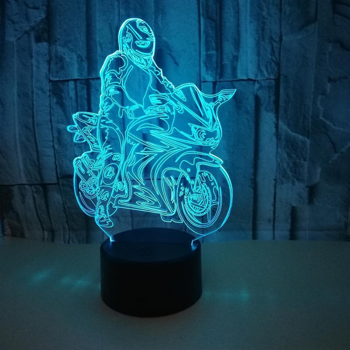 Dirt Bike Gifts for Boys, Motocross 3D Night Light Illusion V1263-JX-2129