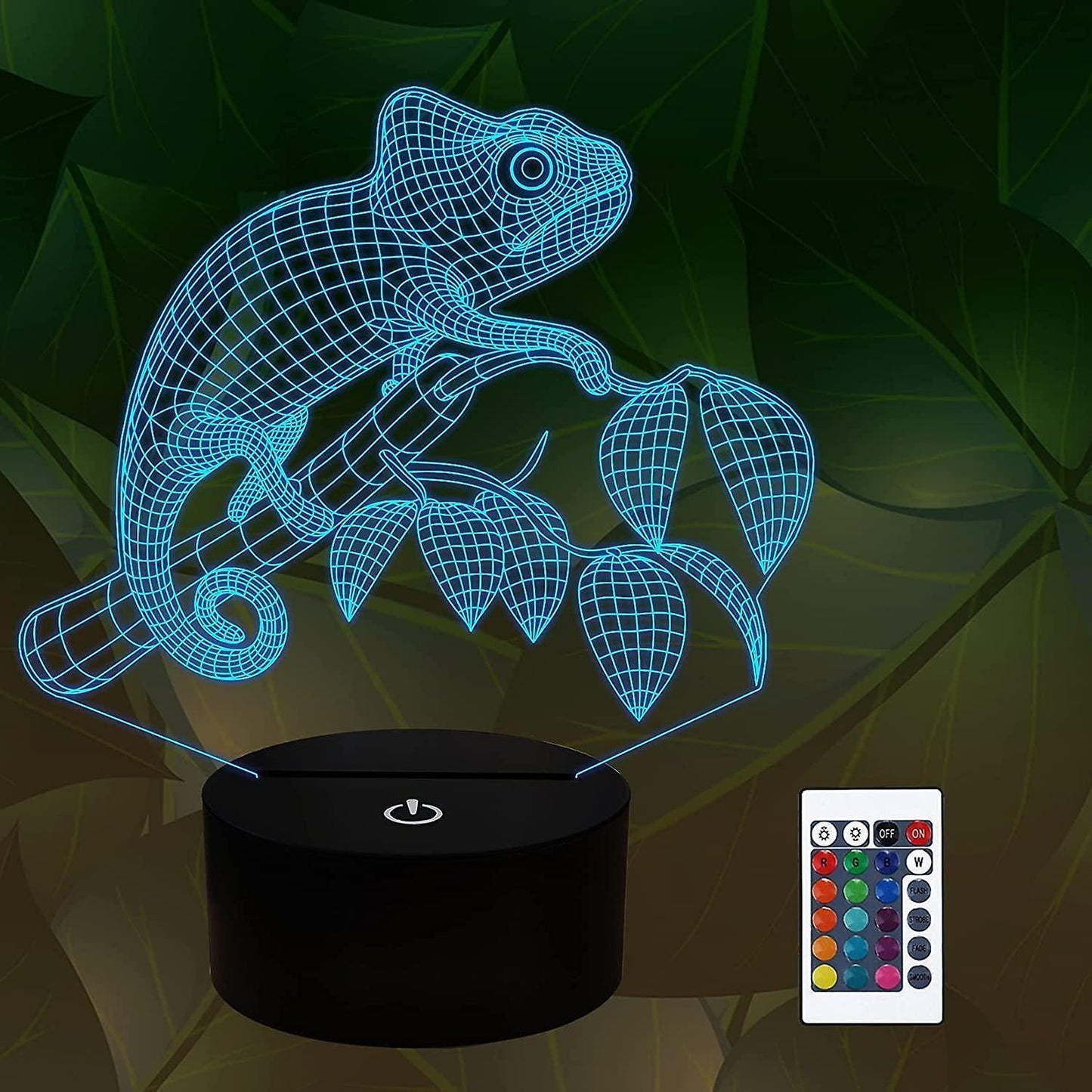 Chameleon Animal 3D Night Light Illusion Lamp for V1263-JX-2131