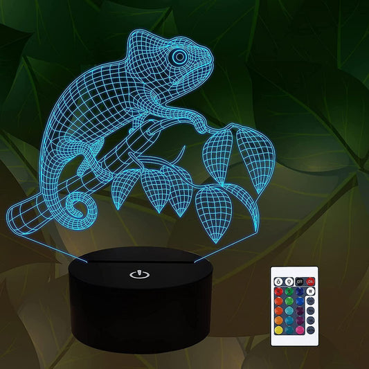 Chameleon Animal 3D Night Light Illusion Lamp for V1263-JX-2131