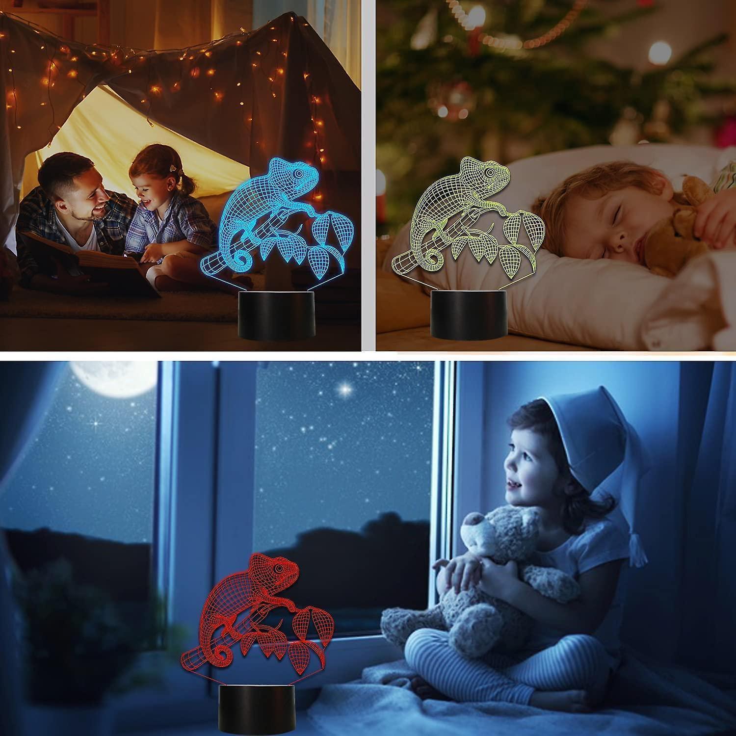 Chameleon Animal 3D Night Light Illusion Lamp for V1263-JX-2131
