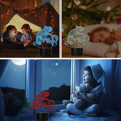 Chameleon Animal 3D Night Light Illusion Lamp for V1263-JX-2131