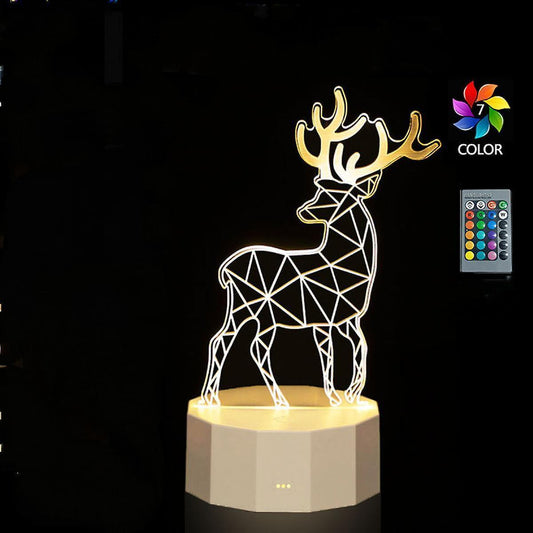 babies Night Light 3D Bedroom Decor Illusion Lamp 3D Creative V1263-JX-2133