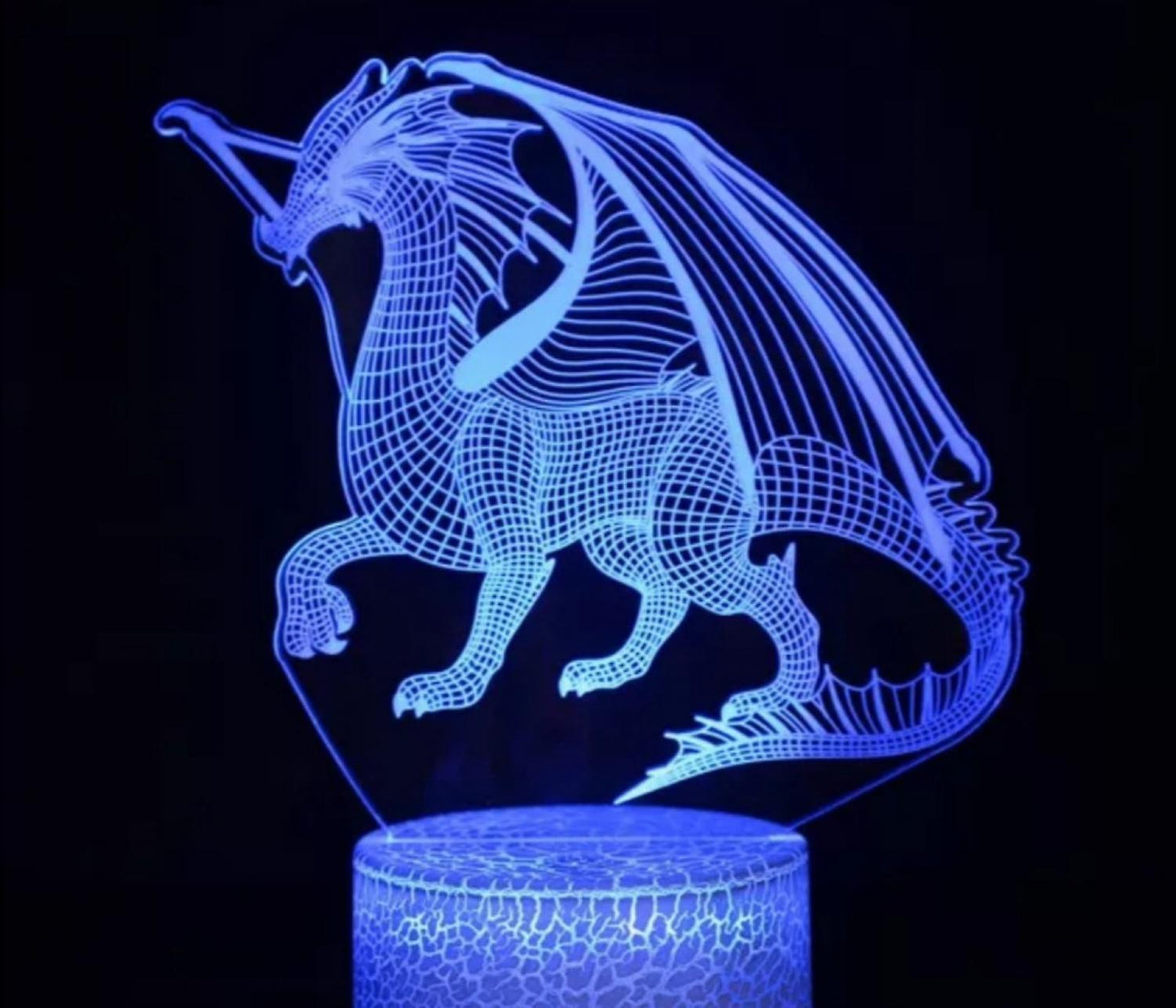 3D Dragon Lamp Night Light 3D Illusion lamp 16 Color V1263-JX-2135