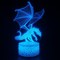 3D Dragon Lamp Night Light 3D Illusion lamp 16 Color V1263-JX-2136