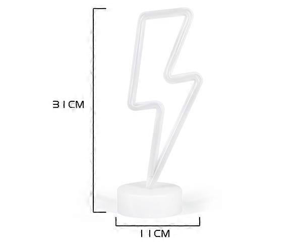 Led Lightning Bolt Neon Light Signs, Warm White Lightning Bolt Shape babies babies Night Light Wall Sign V1263-JX-2142