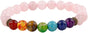 8mm Round Stone Bracelet for Unisex, Healing Crystal Reiki Stretch Wristband 7" Strand V1263-JX-2152