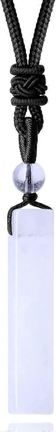 Crystal Necklace for Men Women Healing Crystal Stone Bar Pendant Necklace Adjustable Rope Necklace Natural V1263-JX-2167