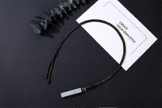 Crystal Necklace for Men Women Healing Crystal Stone Bar Pendant Necklace Adjustable Rope Necklace Natural V1263-JX-2167