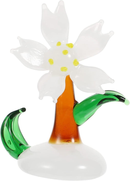 Glass Sakura Car Ornament Wedding Decoration Rose Decorations Car Interior Crystal Rose Figurines Glass V1263-JX-2182
