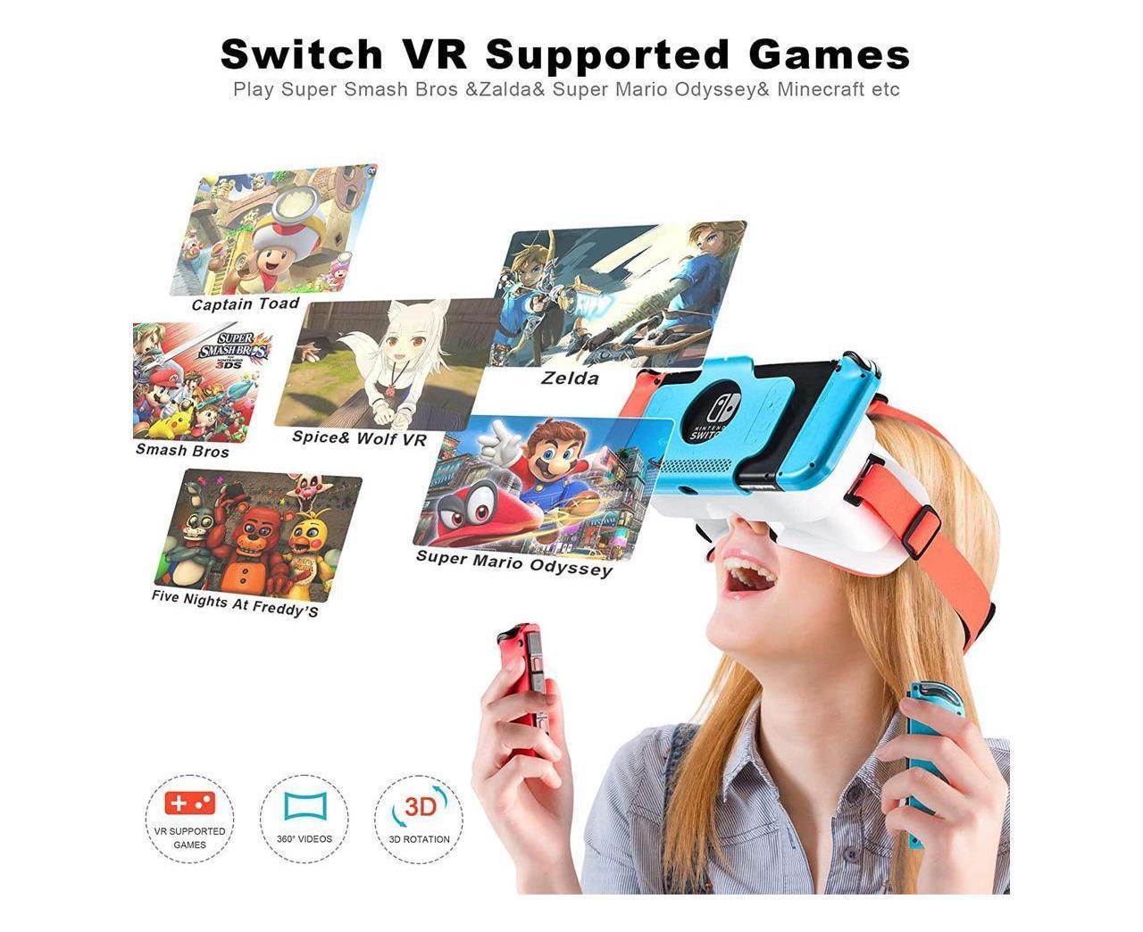VR Headset for Nintendo Switch / Switch OLED /Nintendo Switch 3D VR (Virtual Reality) Glasses, Switch VR Labo V1263-JX-219