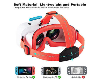 VR Headset for Nintendo Switch / Switch OLED /Nintendo Switch 3D VR (Virtual Reality) Glasses, Switch VR Labo V1263-JX-219