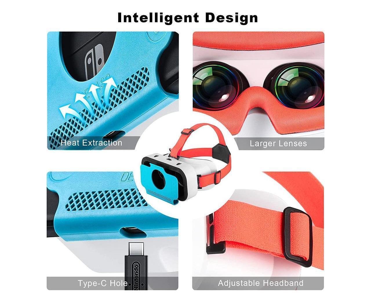 VR Headset for Nintendo Switch / Switch OLED /Nintendo Switch 3D VR (Virtual Reality) Glasses, Switch VR Labo V1263-JX-219