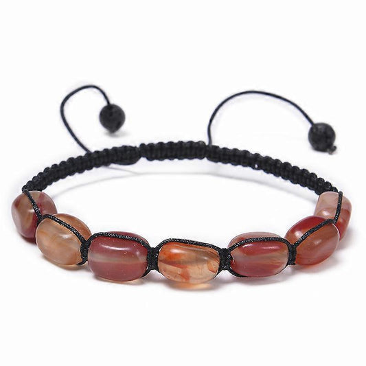 Healing Crystal Bead Bracelet Women Natural Gemstones Yoga Reiki Chakras Stone Beads Anxiety Braided Bracelet V1263-JX-2196