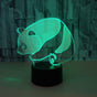3D Illusion Lamp LED Panda Night Light Animal Toys V1263-JX-2237