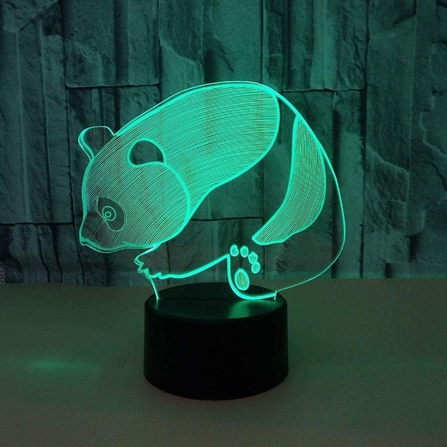 3D Illusion Lamp LED Panda Night Light Animal Toys V1263-JX-2237