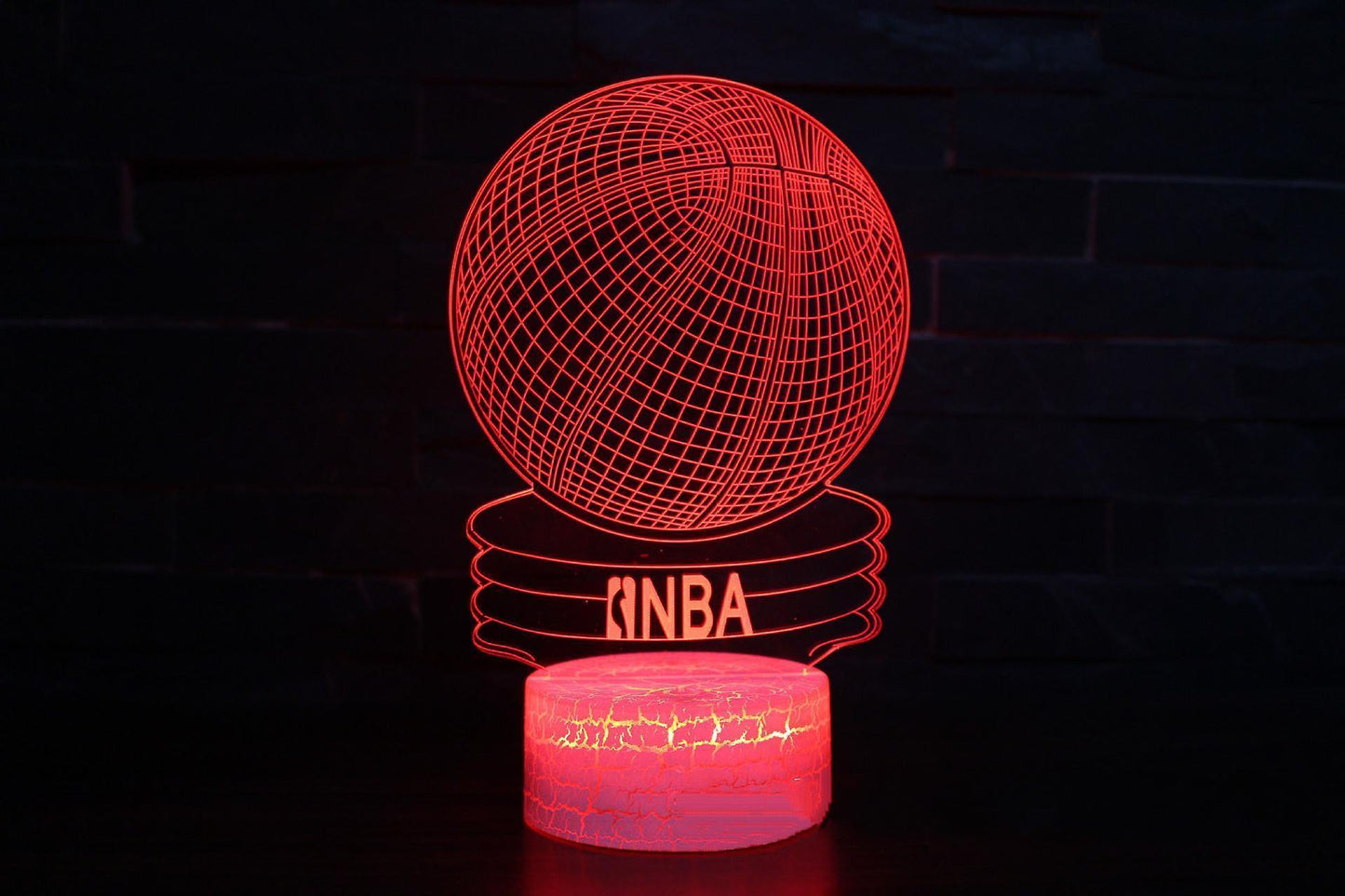 Basketball Night Light,3D Illusion Led Lamp 16 Colors Dimma V1263-JX-2239