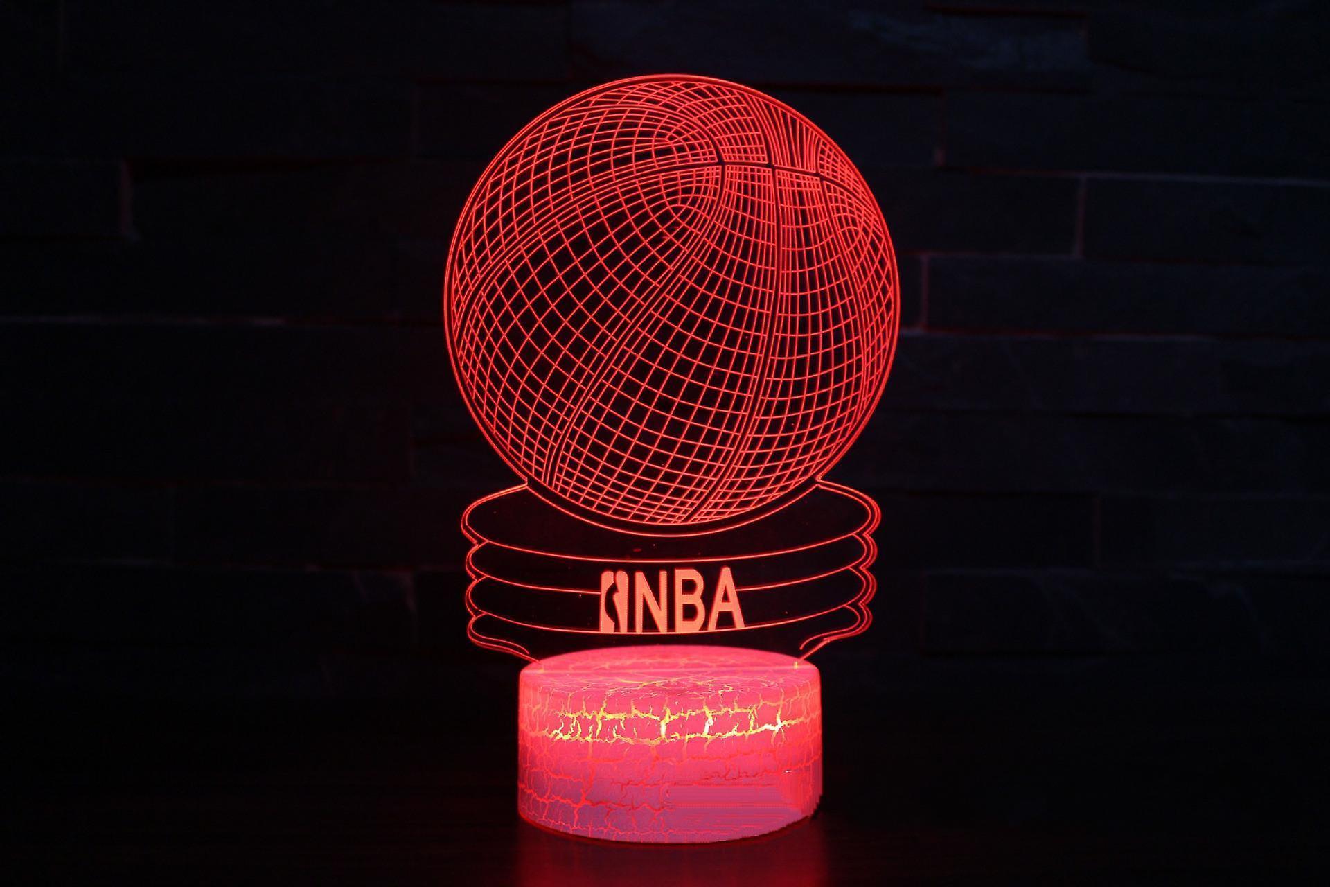 Basketball Night Light,3D Illusion Led Lamp 16 Colors Dimma V1263-JX-2239