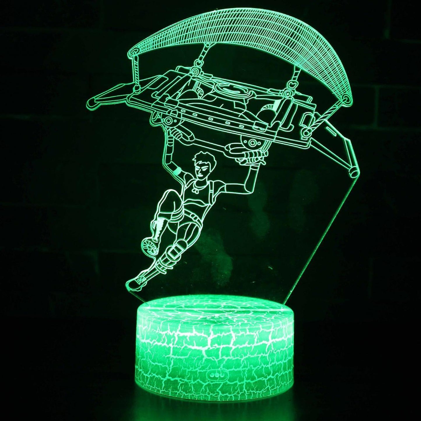 3D Illusion Night Light Paragliding Lamp with Remo V1263-JX-2240
