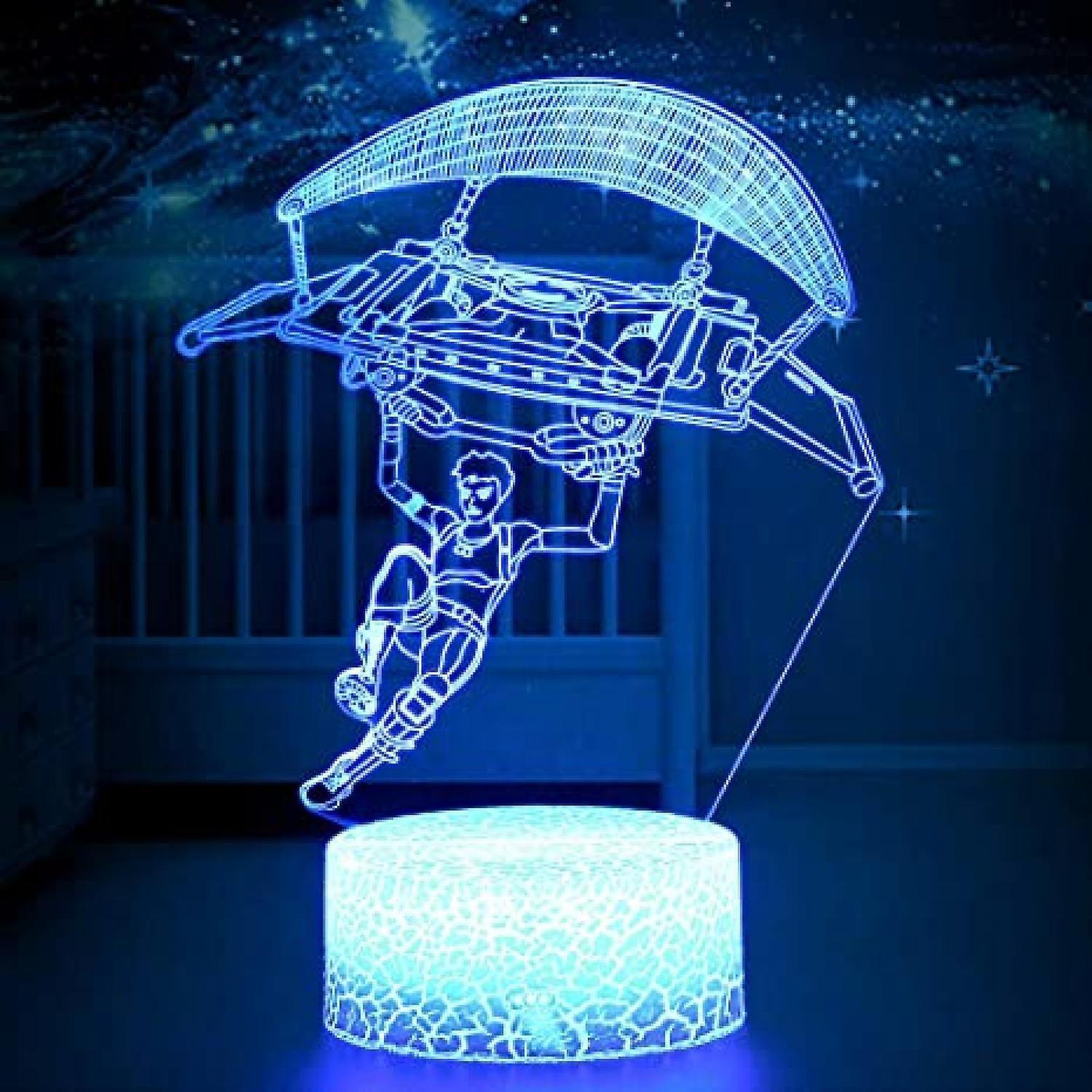 3D Illusion Night Light Paragliding Lamp with Remo V1263-JX-2240