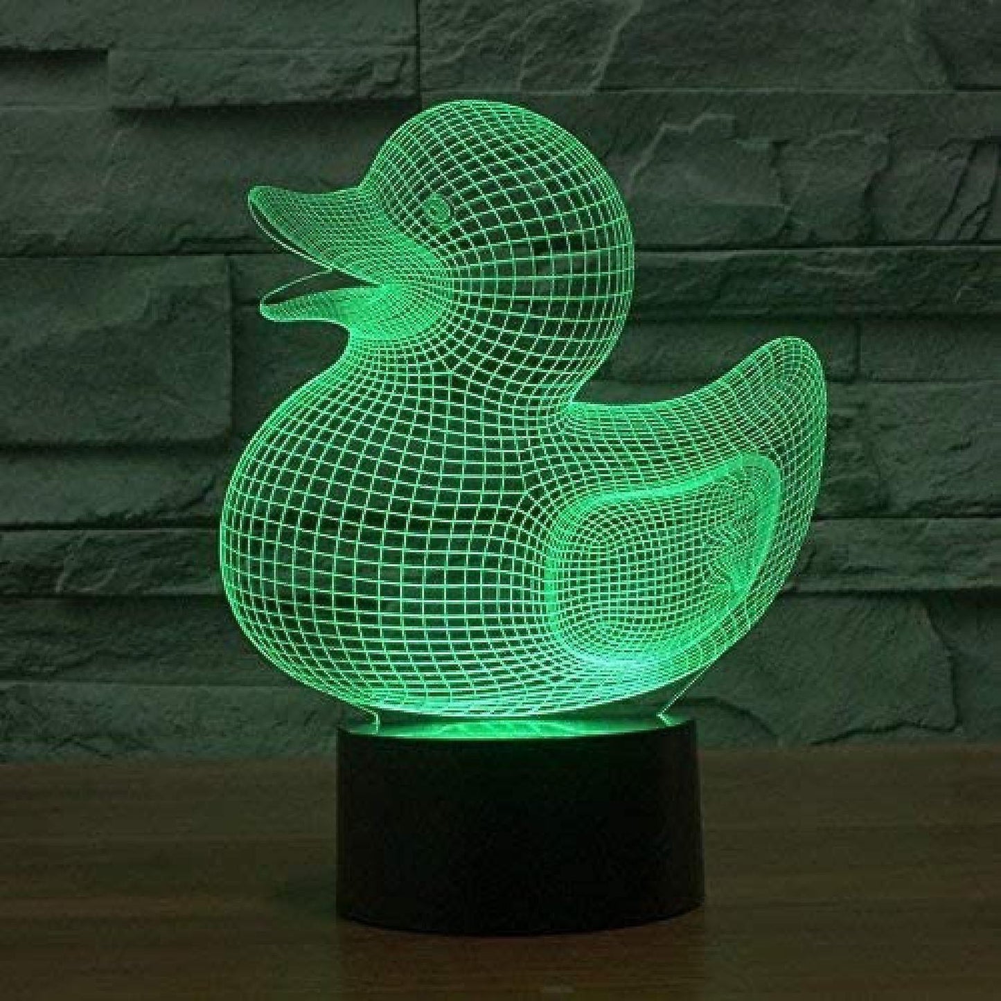3D Duck Night Light Lamp Illusion Night Light 7 Color V1263-JX-2242