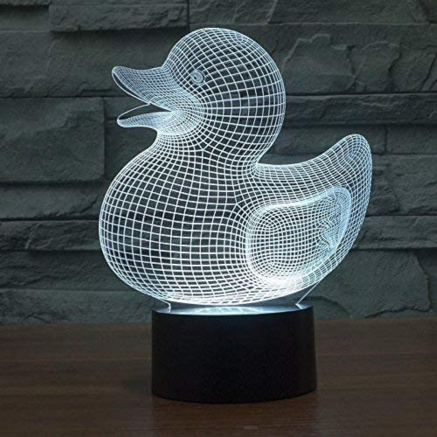 3D Duck Night Light Lamp Illusion Night Light 7 Color V1263-JX-2242