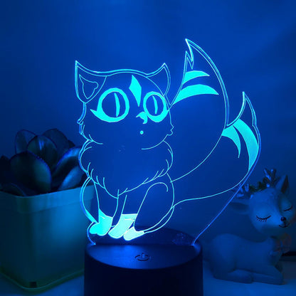 3D LED Night Light Kirara Handmade 3D Illusion V1263-JX-2243