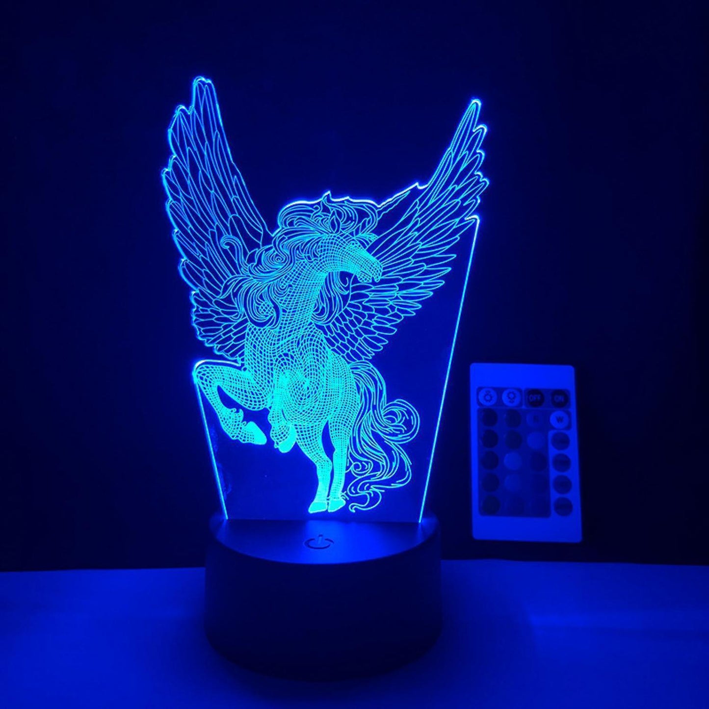 LED Night Light Unicorn Series 3D Illusion Lamp V1263-JX-2244