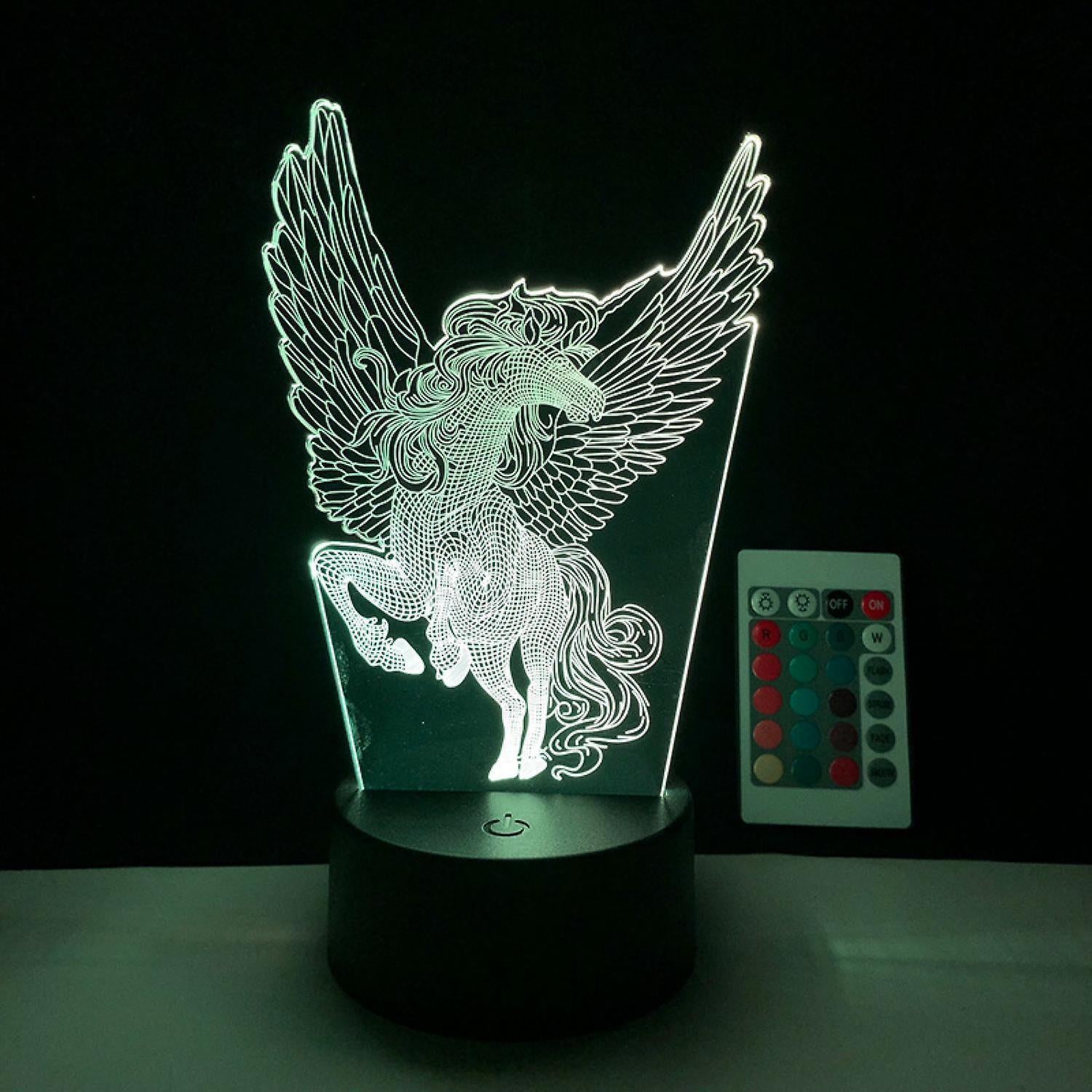 LED Night Light Unicorn Series 3D Illusion Lamp V1263-JX-2244