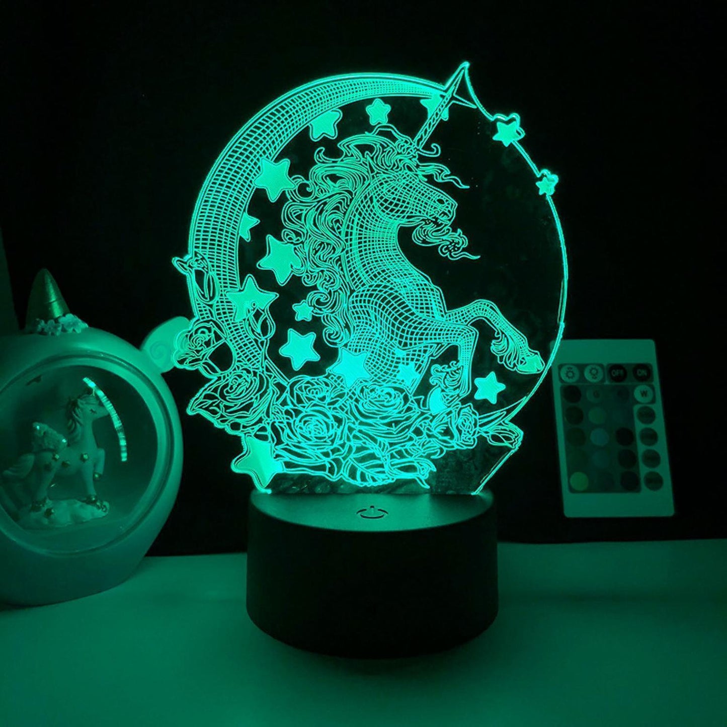 LED Night Light Unicorn Series 3D Illusion Lamp V1263-JX-2245