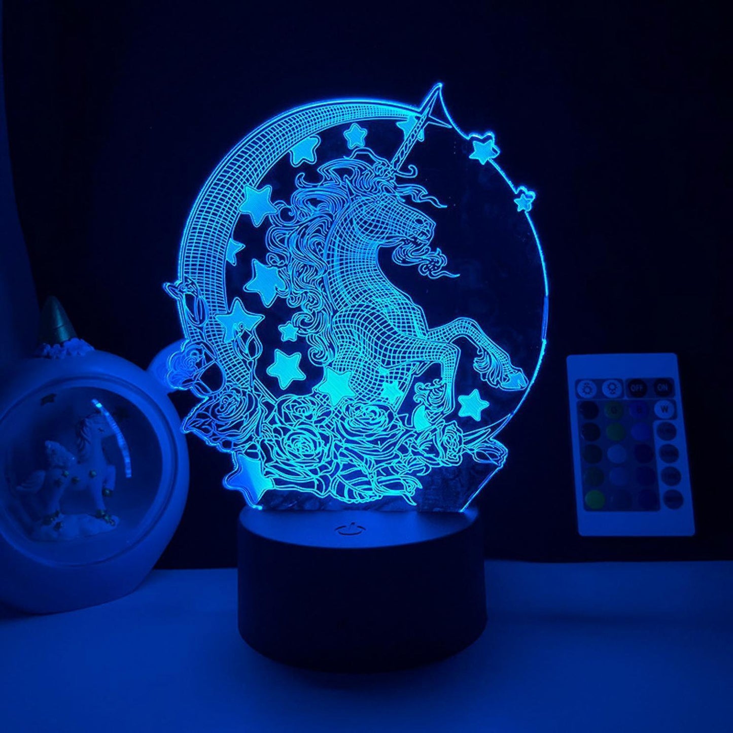 LED Night Light Unicorn Series 3D Illusion Lamp V1263-JX-2245