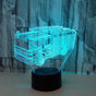 3D Night Light Fire Fighting Illusion Lamp with Re V1263-JX-2246