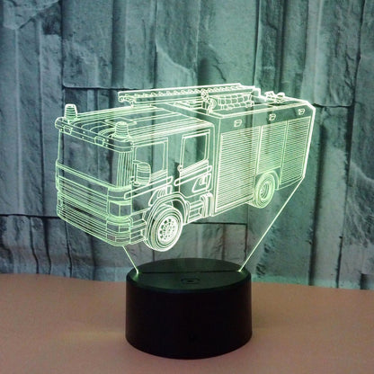 3D Night Light Fire Fighting Illusion Lamp with Re V1263-JX-2246