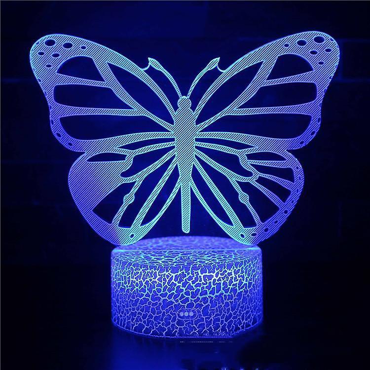 Butterfly Night Light, Birthday Gift For Girls 3D Illusion V1263-JX-2249