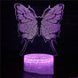 Butterfly Night Light, Birthday Gift For Girls 3D Illusion V1263-JX-2250