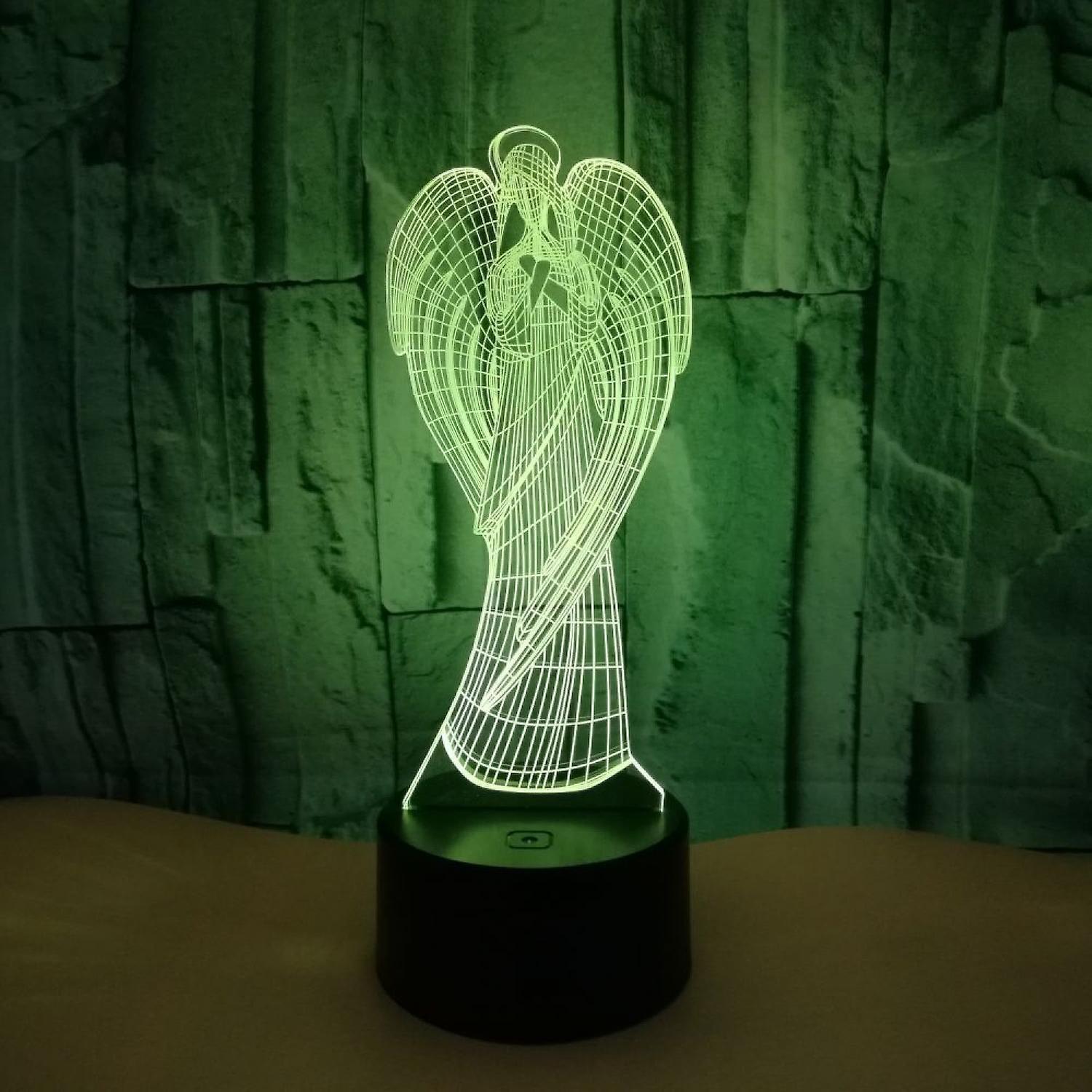 3D Angel Wing Night Light Lamp Illusion Night Ligh V1263-JX-2252