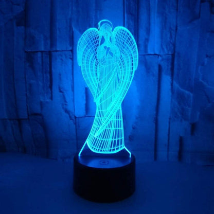 3D Angel Wing Night Light Lamp Illusion Night Ligh V1263-JX-2252
