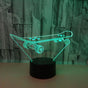 3D Optical Illusion Skateboard Sensor Night Light V1263-JX-2254