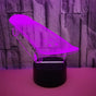 3D Optical Illusion Skateboard Sensor Night Light V1263-JX-2255