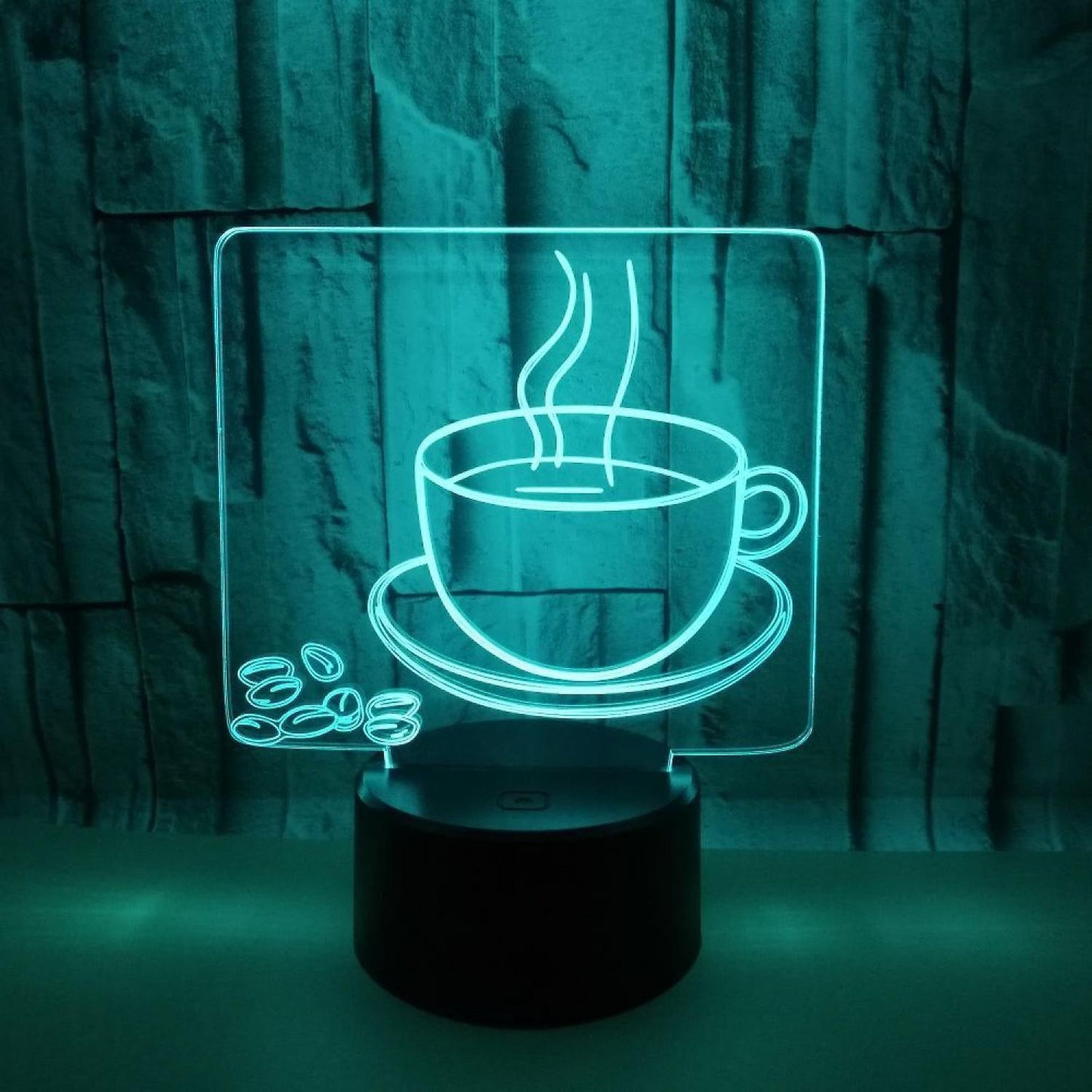 3D Coffee Night Light Led Light Optical Illusion V1263-JX-2256