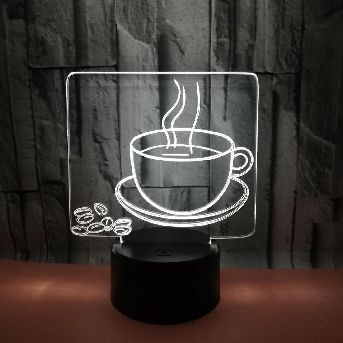 3D Coffee Night Light Led Light Optical Illusion V1263-JX-2256