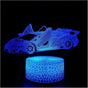 3D Optical Illusion Night Light Visual Creative LED Desk Lamp Remote and Touch Control 7 or 16 Color Changes V1263-JX-2260