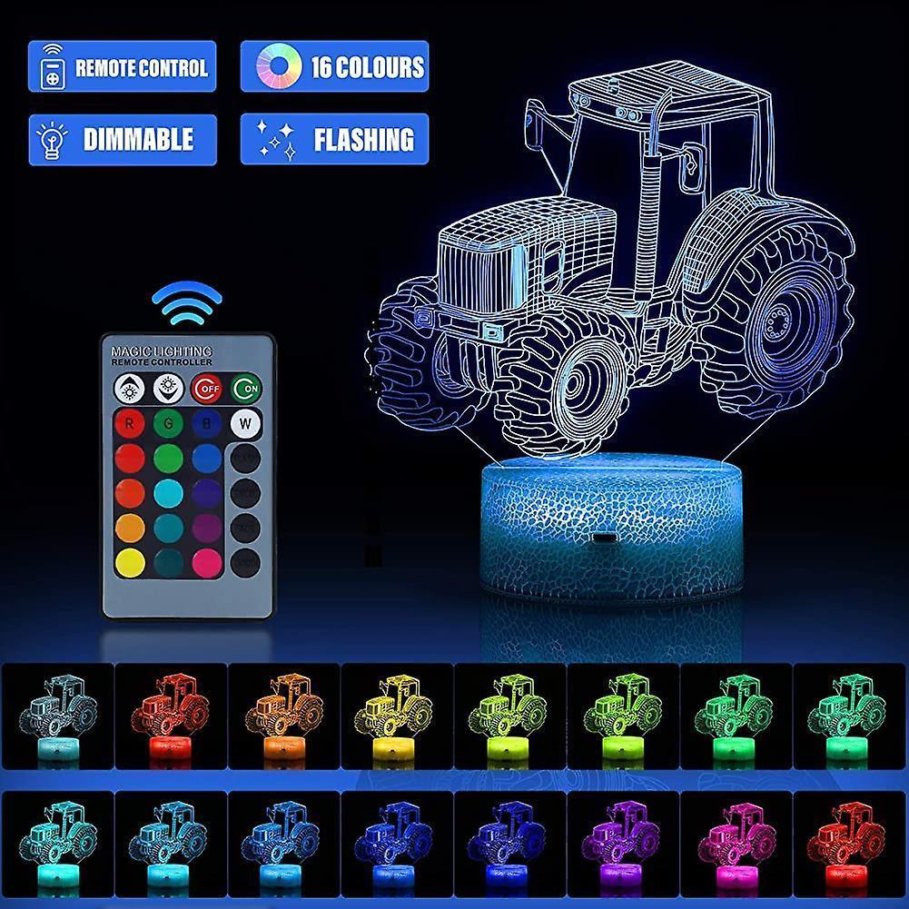 3D Led Night Light Optical Illusion Lamp With 16 Colors Change And Smart Touch V1263-JX-2262