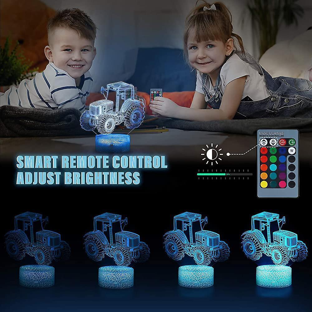 3D Led Night Light Optical Illusion Lamp With 16 Colors Change And Smart Touch V1263-JX-2262